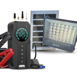 اضاءة LED بالطاقة الشمسية اشتراك سيارة ومنفاخ هواء